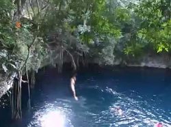 Cenote Verde Lucero near Puerto Morelos, Mexico
