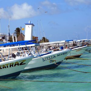 Boats in Puerto Morelos